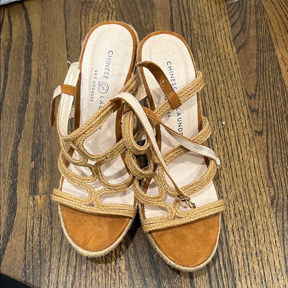 Chinese Laundry Brown Espadrille Sandals